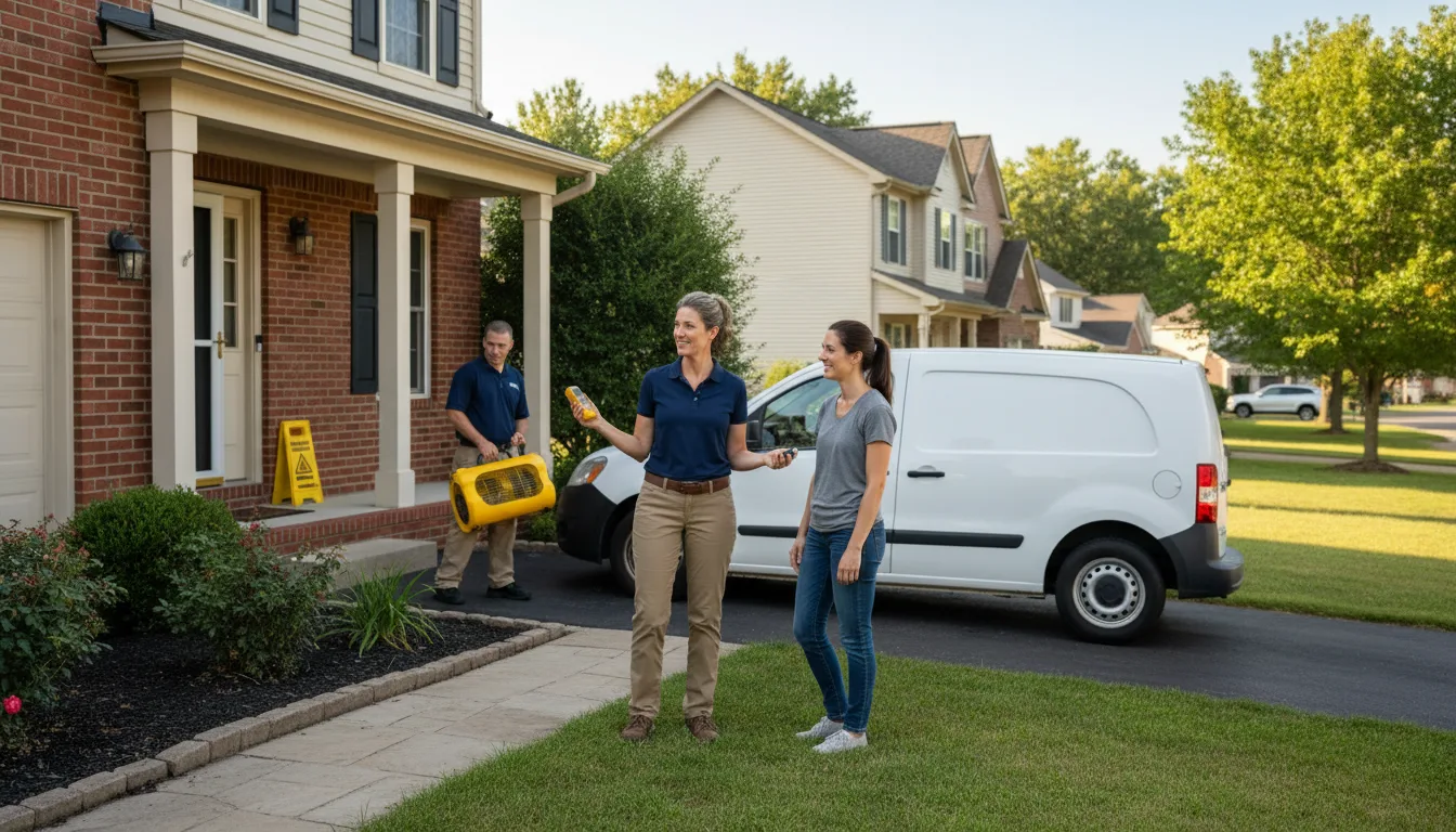Residential water damage restoration in Stoneville, MS